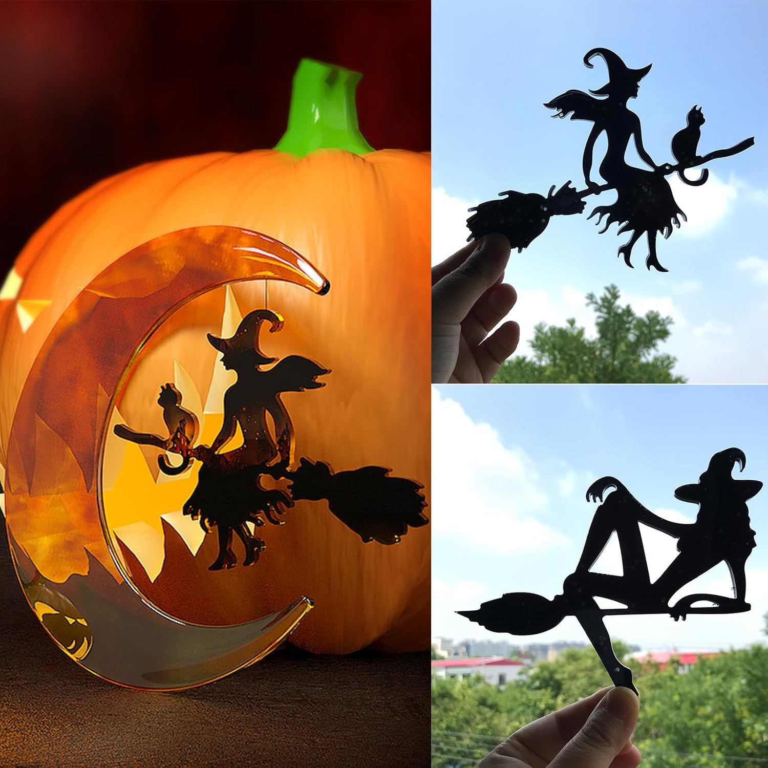 Crescent Moon Witch Mold - Set of 2 - Craft Resin US
