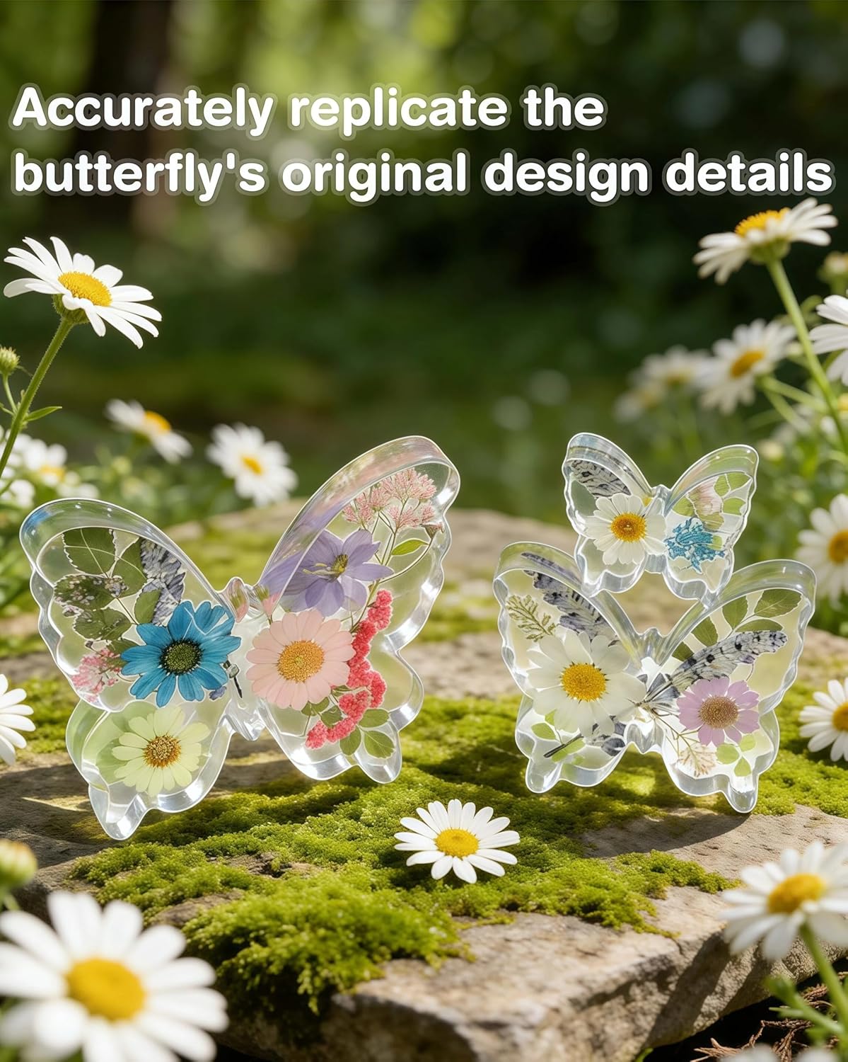 Epoxy Resin Molds for Spring Butterfly Soft Silicone Molds Set of 3 Sizes Easter Silicone Molds for Resin, Gypsum and Candle - Craft Resin US