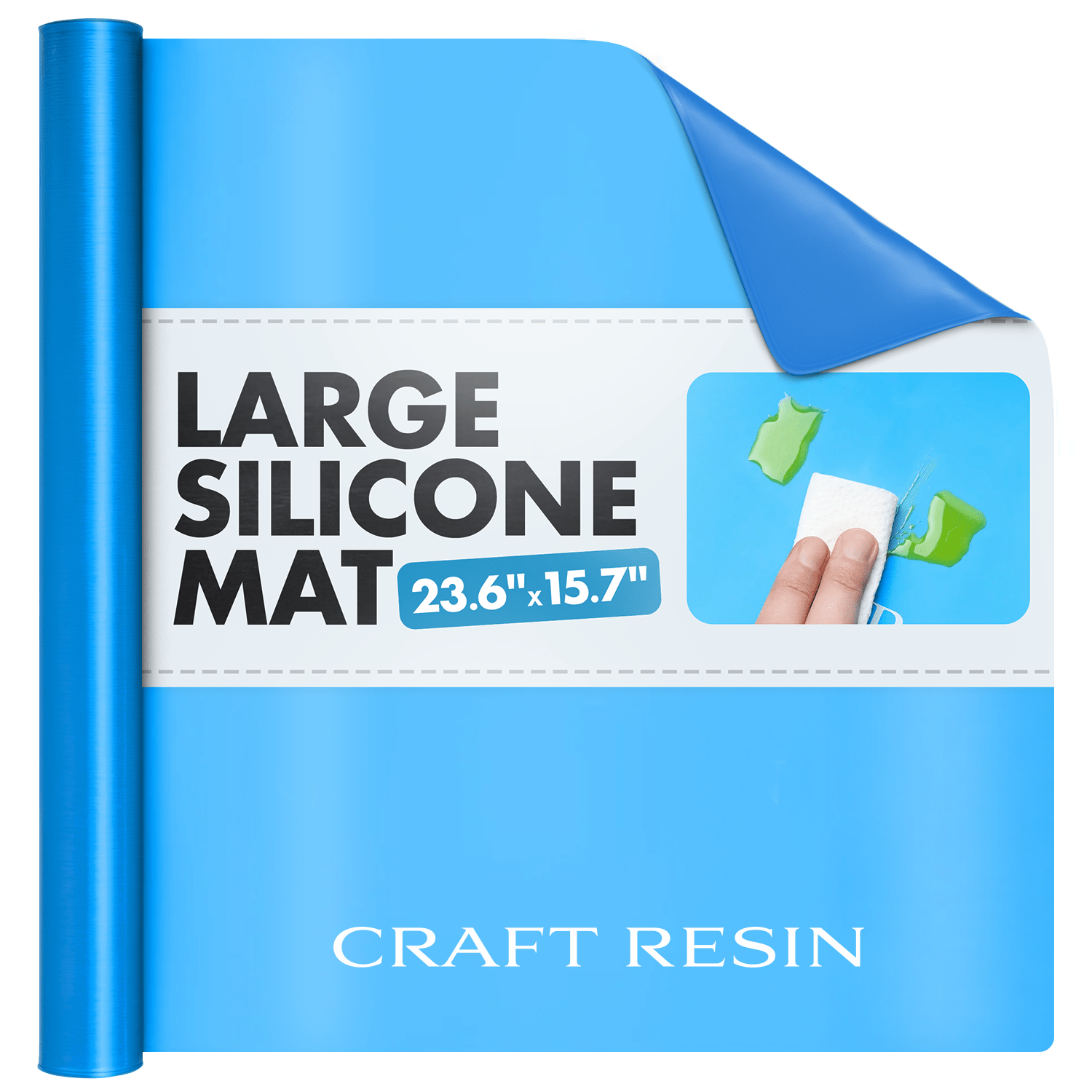 Extra Thick Silicone Craft Mat – 60x40 cm, 1.3 mm - Craft Resin US