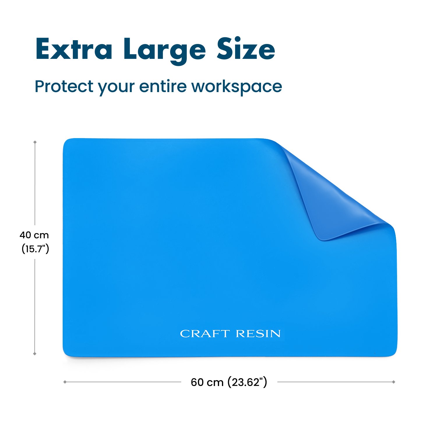 Extra Thick Silicone Craft Mat – 60x40 cm, 1.3 mm - Craft Resin US