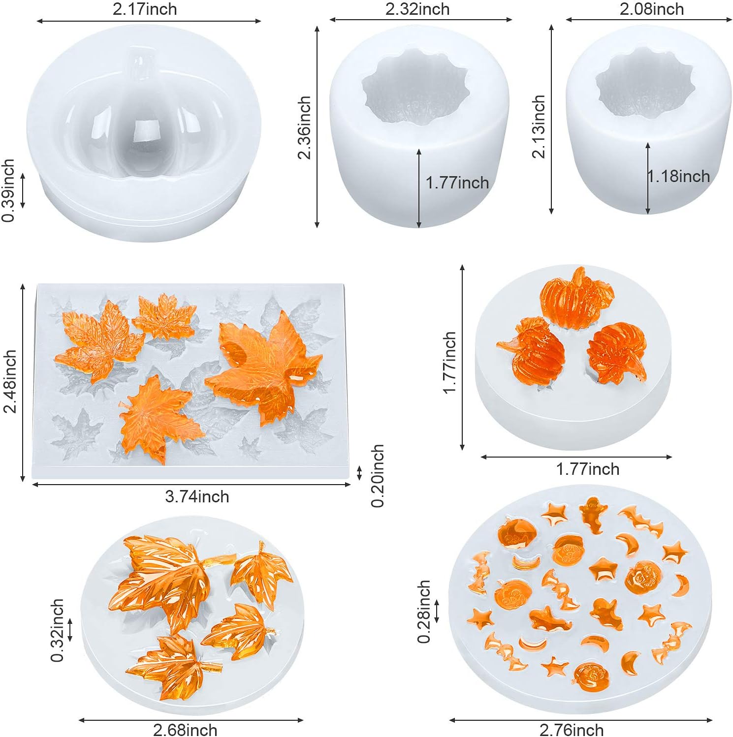 Fall Mold Set - Set of 7 - Craft Resin US