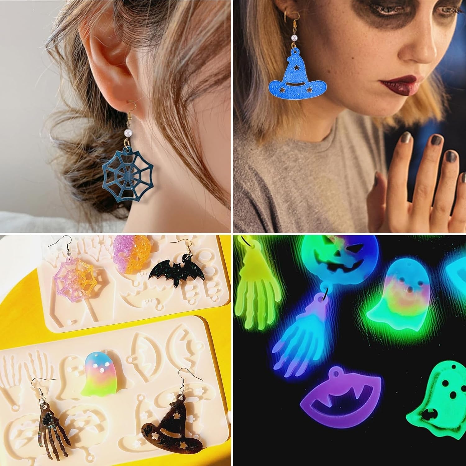 Halloween Earring Molds - Set of 3 - Craft Resin US