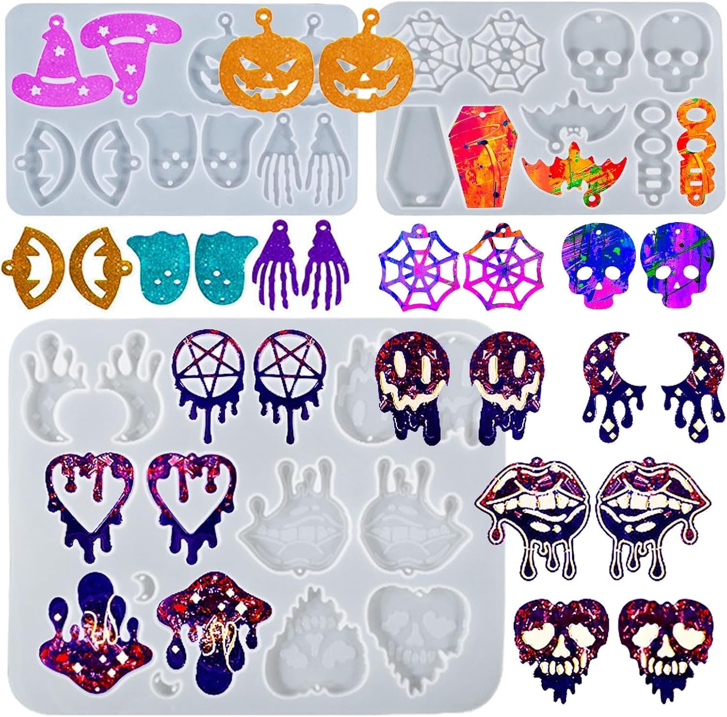Halloween Earring Molds - Set of 3 - Craft Resin US