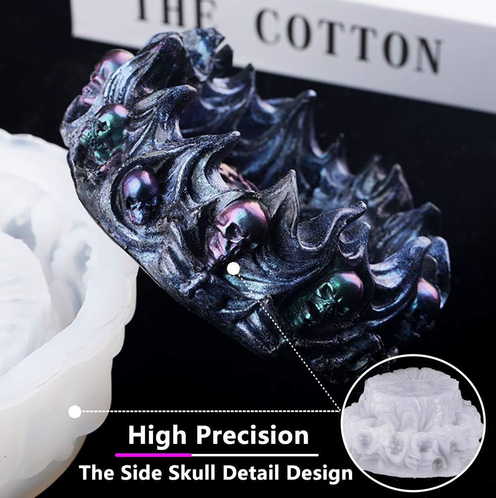Halloween Skull Ashtray Mold - Craft Resin US