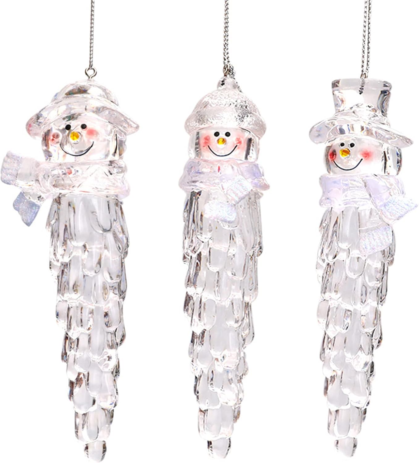 Handmade Crystal Snowman Icicle Ornament Christmas Tree Decoration Resin Molds - Craft Resin US