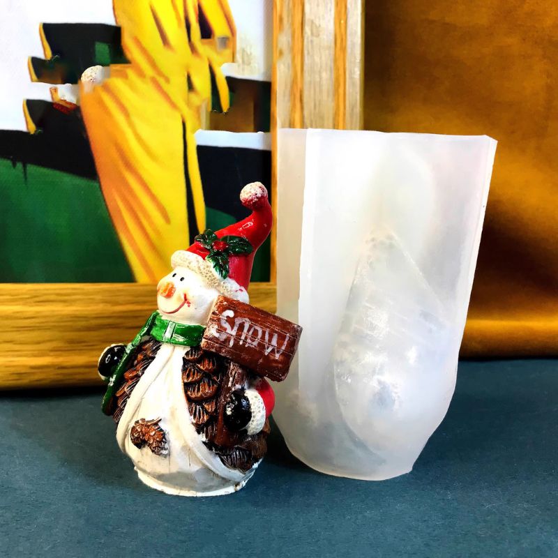 Handmade Cute Snowman Ornament Resin Mold - Craft Resin US