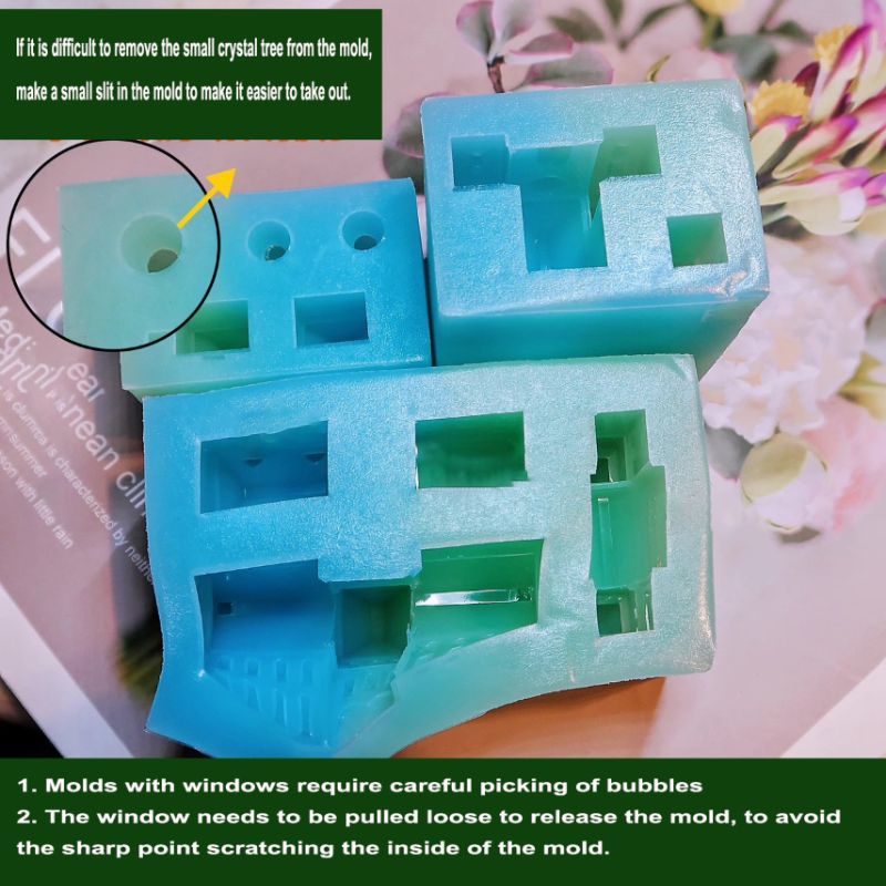 Handmade Mini Crystal Castle House Decoration Ornament Resin Molds(Not for beginners) - Craft Resin US