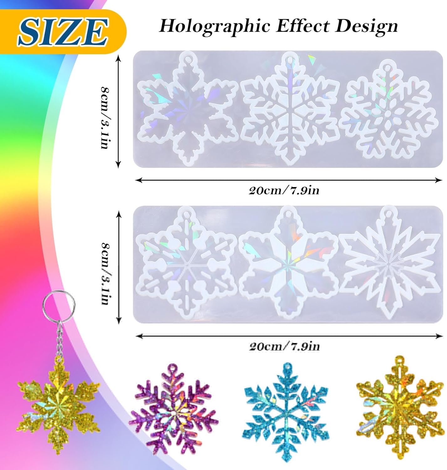 Holographic Christmas Resin Molds - Craft Resin US