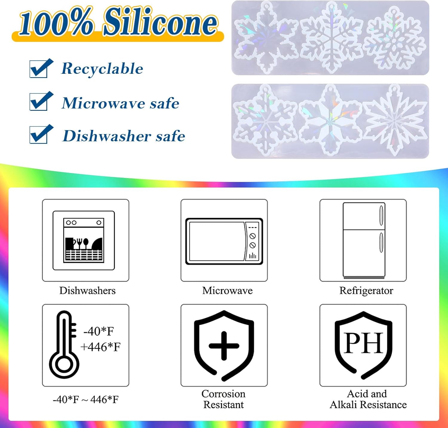 Holographic Christmas Resin Molds - Craft Resin US