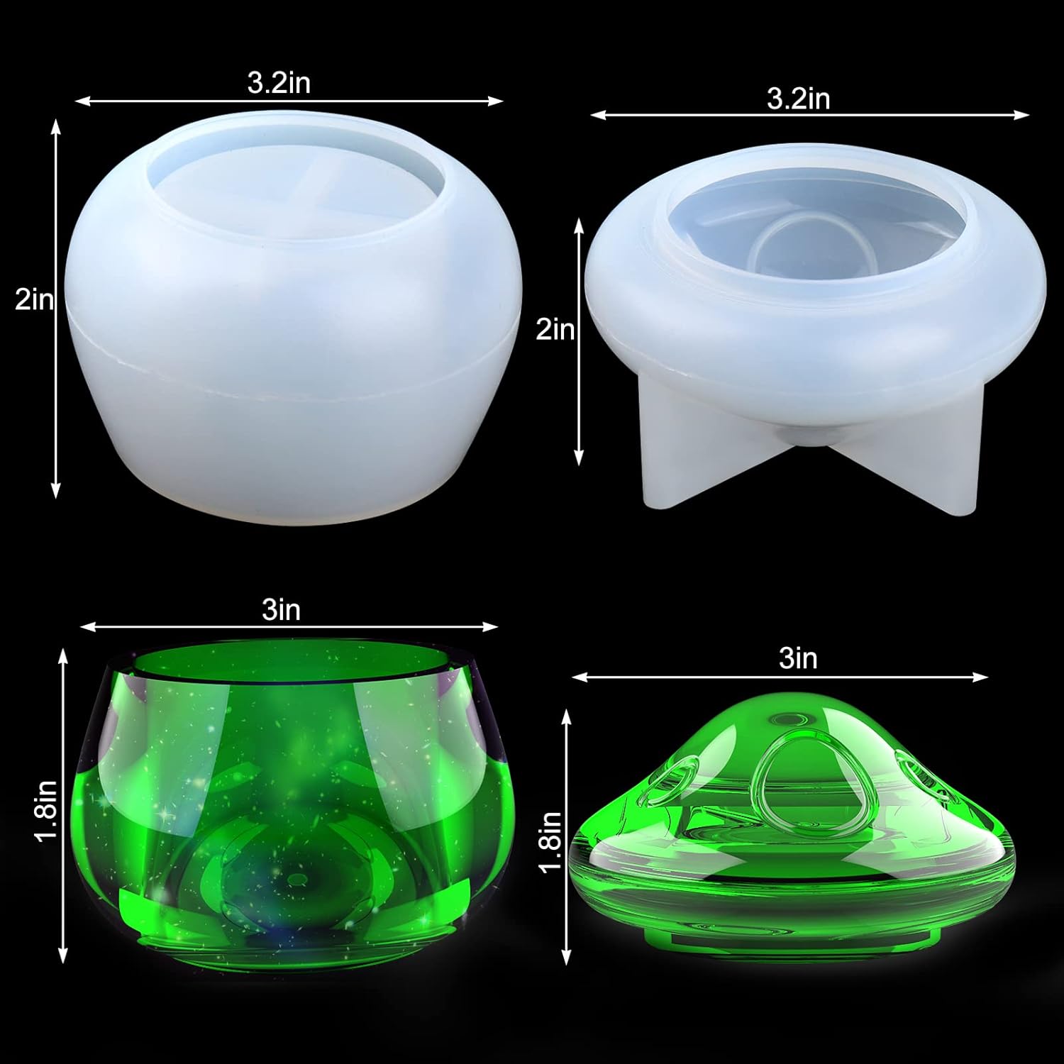 Jar Mushroom Resin Mold - Craft Resin US