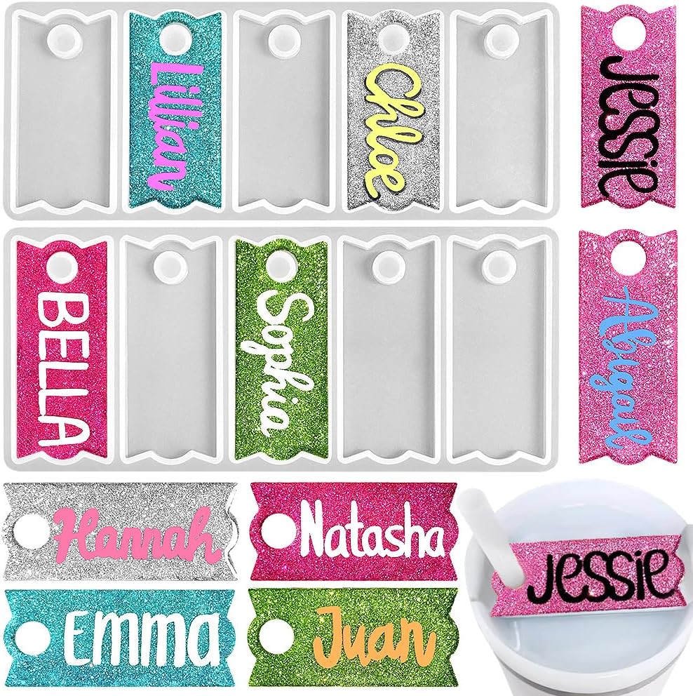Name Plate Silicone Mold - set of 10 - Craft Resin US