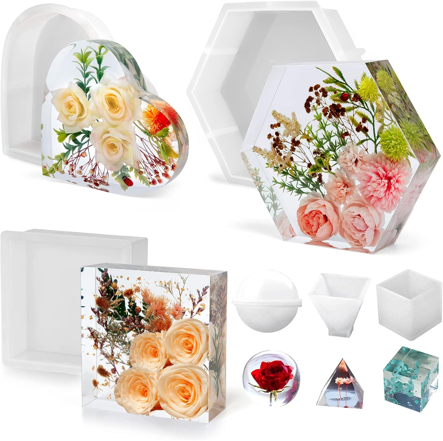 Resin Casting Molds - Set of 6 - Craft Resin US