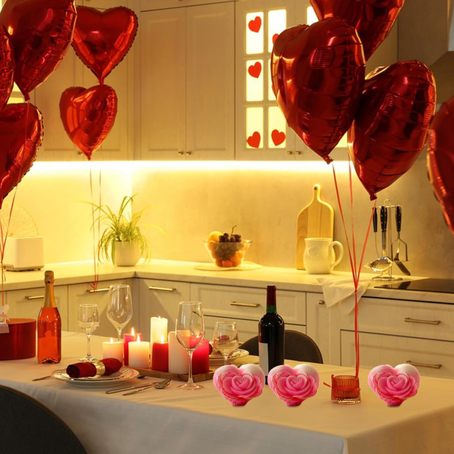 Romantic Rose Heart Resin Mold - Craft Resin US