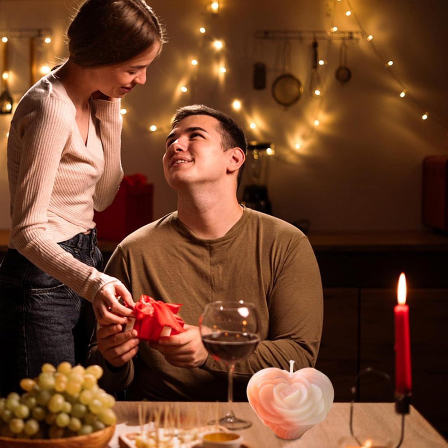 Romantic Rose Heart Resin Mold - Craft Resin US