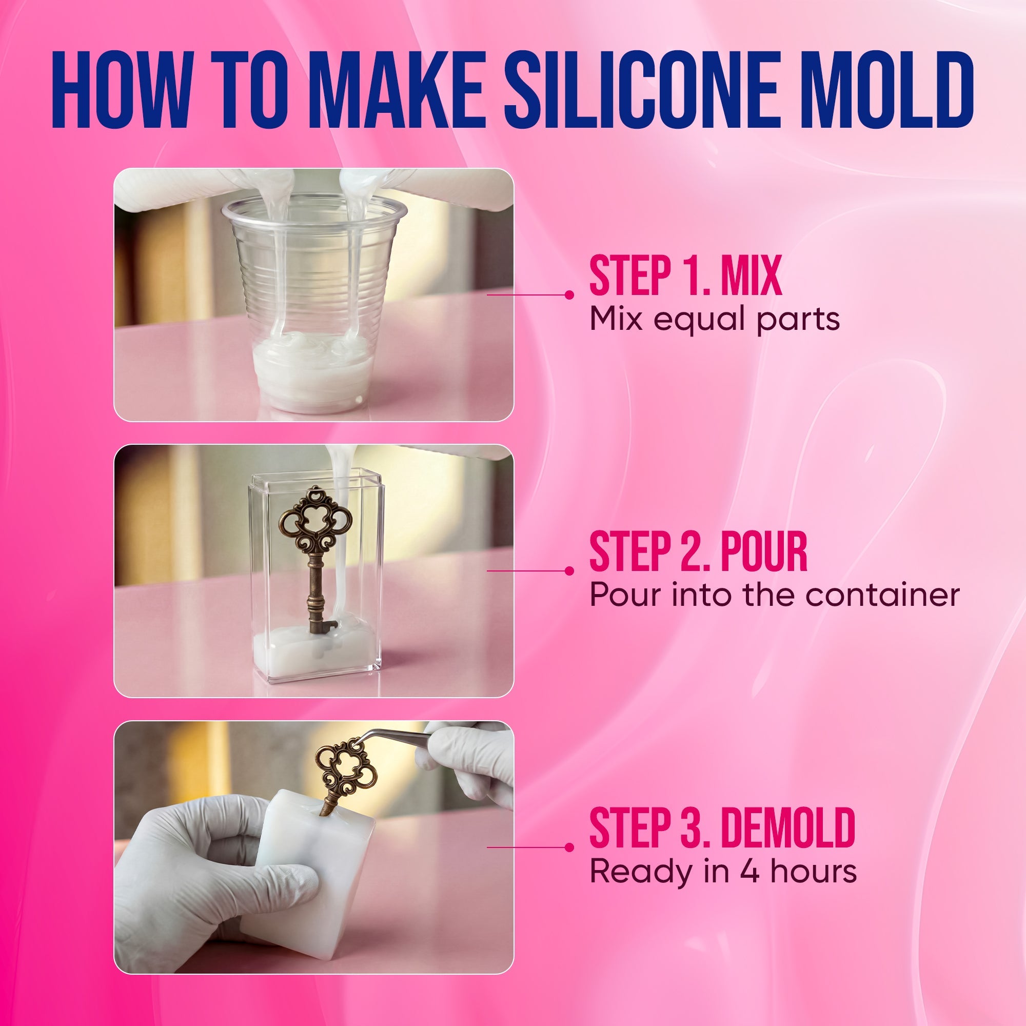 Silicone for Mold Making (15A) - 1000g - Craft Resin US