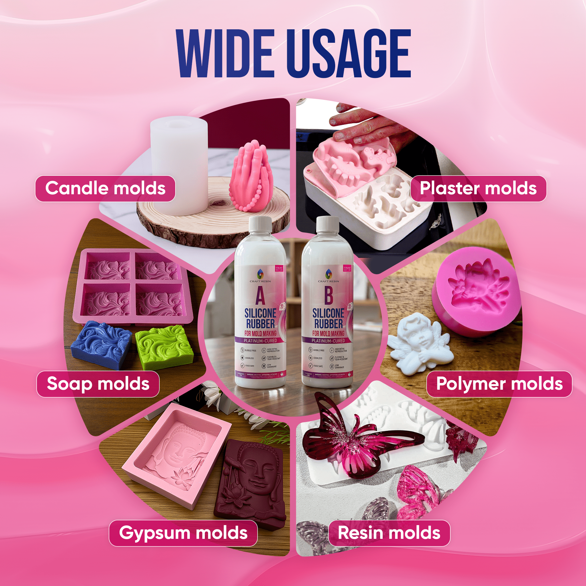 Silicone for Mold Making (30A) - 1000g - Craft Resin US