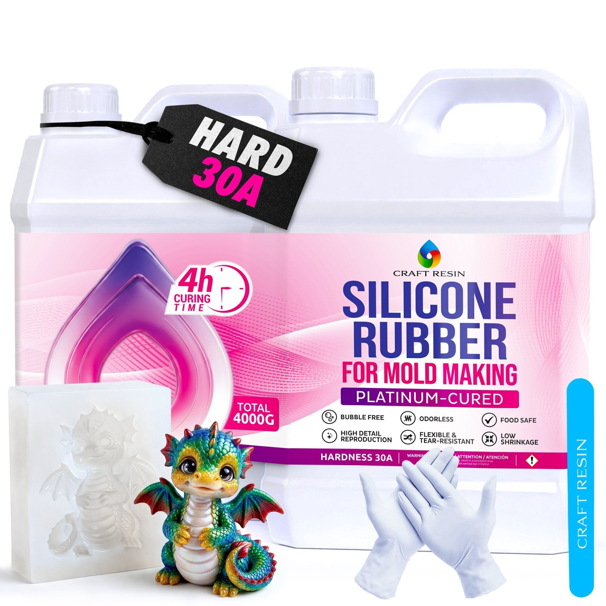 Silicone for Mold Making (30A) - 4000g - Craft Resin US