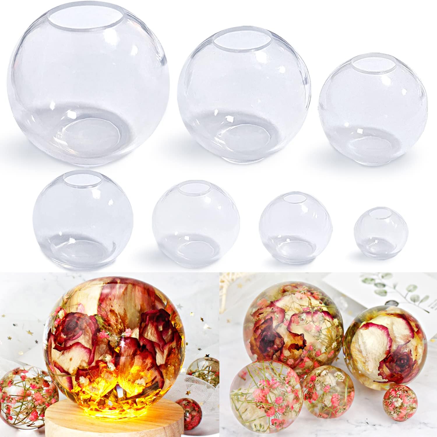 Silicone Sphere Molds - Set of 7 - Craft Resin US