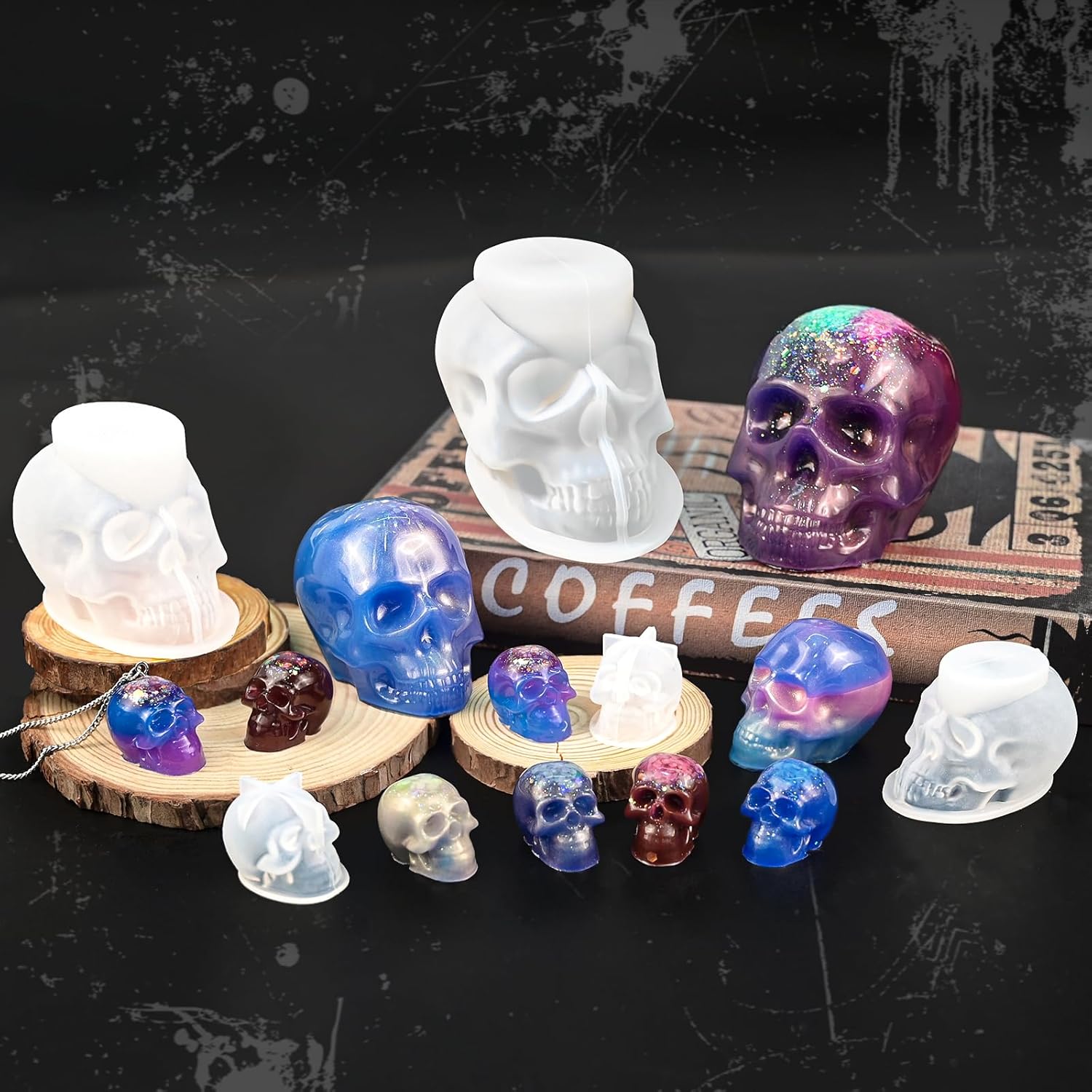 Skull Molds for Resin - set of 7 - Craft Resin US