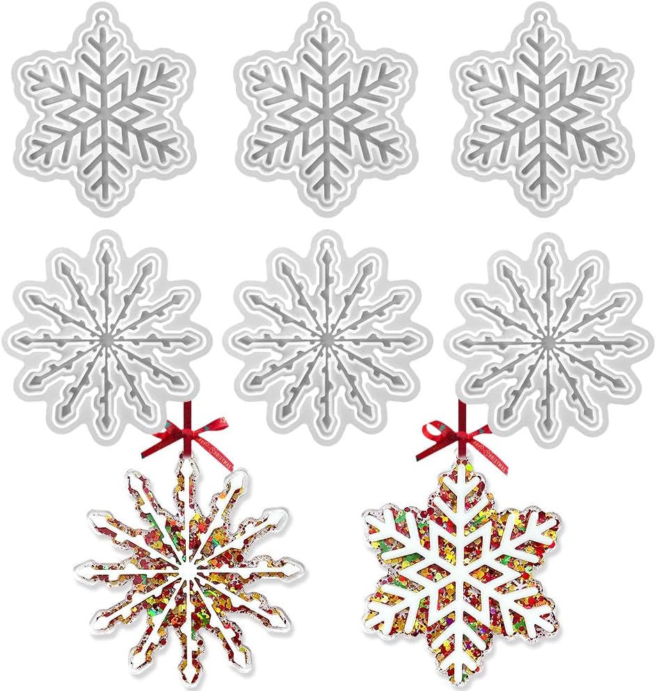 Snowflake Resin Mold - set of 6 - Craft Resin US