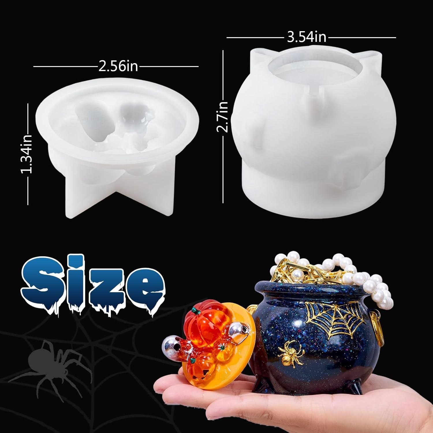 Witch Cauldron Jar Resin Mold - Craft Resin US