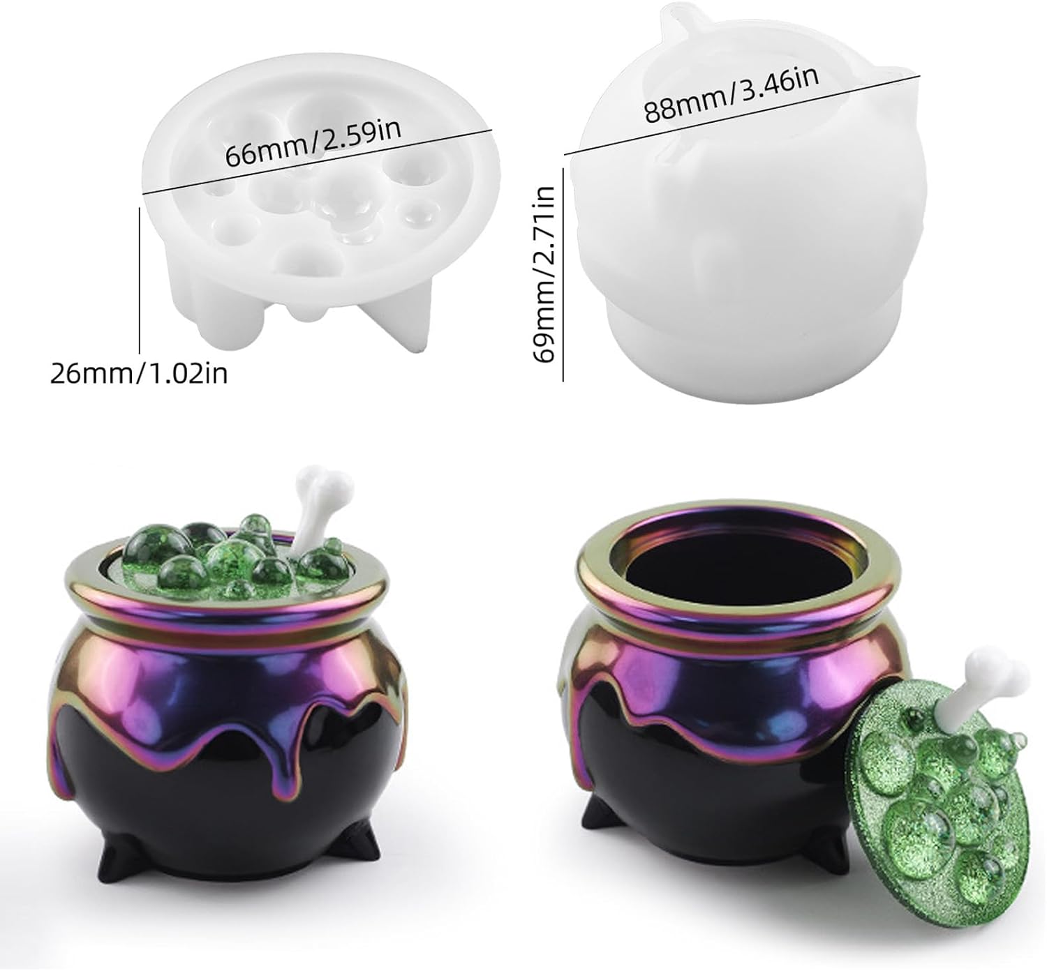 Witch Cauldron Resin Mold - Craft Resin US